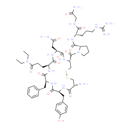 argipressin, glutamic acid (gamma-N,N-diethylamide)(4)-结构式