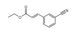 (E)-3-(3-氰基苯基)丙烯酸乙酯结构式