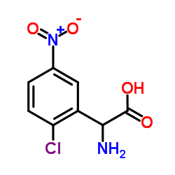 Amino(2-chloro-5-nitrophenyl)acetic acid Structure