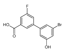 3-(3-bromo-5-hydroxyphenyl)-5-fluorobenzoic acid结构式