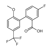 5-fluoro-2-[2-methoxy-5-(trifluoromethyl)phenyl]benzoic acid结构式