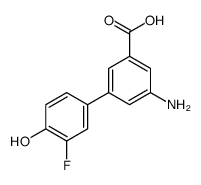 3-amino-5-(3-fluoro-4-hydroxyphenyl)benzoic acid Structure