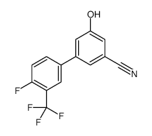 3-[4-fluoro-3-(trifluoromethyl)phenyl]-5-hydroxybenzonitrile结构式