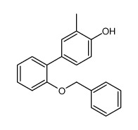 2-methyl-4-(2-phenylmethoxyphenyl)phenol Structure