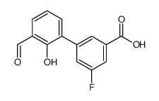 3-fluoro-5-(3-formyl-2-hydroxyphenyl)benzoic acid结构式