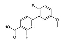 2-fluoro-4-(2-fluoro-5-methoxyphenyl)benzoic acid Structure