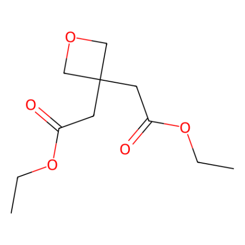 (3-ethoxycarbonylmethyl-oxetan-3-yl)acetic acid ethyl ester Structure