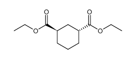 diethyl cyclohexane trans-1,3-dicarboxylate Structure