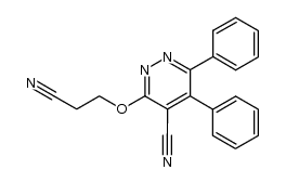 4-cyano-5,6-diphenyl-3-(2'-cyanoethyl-oxo)pyridazine结构式