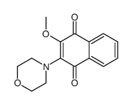 2-methoxy-3-morpholin-4-ylnaphthalene-1,4-dione Structure