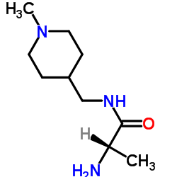 N-[(1-Methyl-4-piperidinyl)methyl]alaninamide Structure