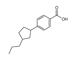 4-(3-Propyl-cyclopentyl)-benzoic acid结构式