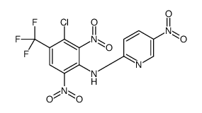 N-[3-chloro-2,6-dinitro-4-(trifluoromethyl)phenyl]-5-nitropyridin-2-amine Structure