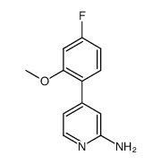 4-(4-fluoro-2-methoxyphenyl)pyridin-2-amine Structure