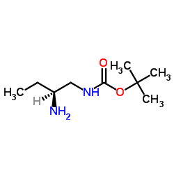 2-Methyl-2-propanyl [(2S)-2-aminobutyl]carbamate结构式