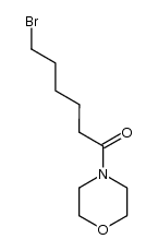 6-bromo-1-(morpholin-4-yl)-hexan-1-one结构式