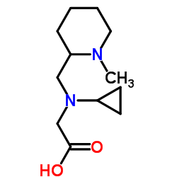 N-Cyclopropyl-N-[(1-methyl-2-piperidinyl)methyl]glycine Structure