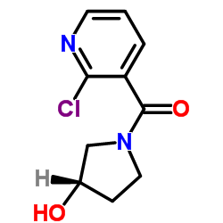 (2-Chloro-pyridin-3-yl)-((S)-3-hydroxy-pyrrolidin-1-yl)-Methanone Structure