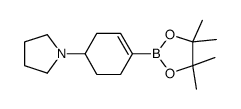 1-(4-(4,4,5,5-tetramethyl-1,3,2-dioxaborolan-2-yl)cyclohex-3-en-1-yl)pyrrolidine Structure