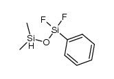 1,1-dimethyl-3-phenyl-3,3-difluorodisiloxane Structure