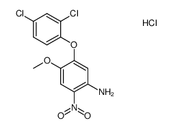 5-(2,4-dichlorophenoxy)-4-methoxy-2-nitroaniline hydrochloride结构式