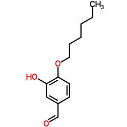 4-(Hexyloxy)-3-hydroxybenzaldehyde结构式