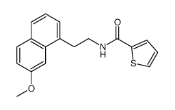 N-[2-(7-methoxynaphthalen-1-yl)ethyl]thiophene-2-carboxamide structure