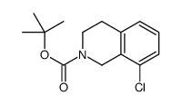 TERT-BUTYL 8-CHLORO-3,4-DIHYDROISOQUINOLINE-2(1H)-CARBOXYLATE结构式