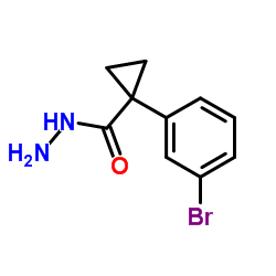 1-(3-Bromophenyl)cyclopropanecarbohydrazide Structure