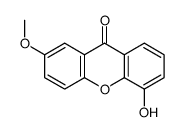 5-hydroxy-2-methoxyxanthen-9-one结构式