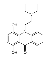10-(2-(Diethylamino)ethyl)-1,4-dihydroxy-9(10H)-acridinone结构式