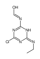 N-[4-chloro-6-(ethylamino)-1,3,5-triazin-2-yl]formamide结构式