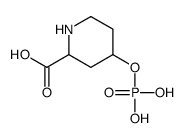 4-phosphonooxypiperidine-2-carboxylic acid结构式