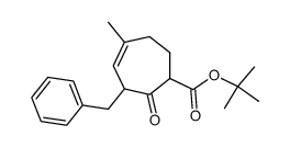 t-butyl 2-benzyl-4-methyl-3-cyclohepten-1-one-7-carboxylate Structure