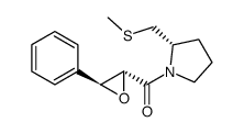 ((S)-2-((methylthio)methyl)pyrrolidin-1-yl)((2R,3S)-3-phenyloxiran-2-yl)methanone Structure