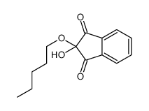 2-hydroxy-2-pentoxyindene-1,3-dione Structure