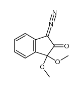 1-diazo-3,3-dimethoxyindan-2-one Structure