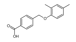 4-(2,4-DIMETHYL-PHENOXYMETHYL)-BENZOIC ACID结构式