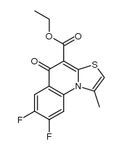 ethyl 7,8-difluoro-1-methyl-5-oxo-5H-thiazolo[3,2-a]quinoline-4-carboxylate Structure