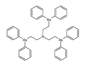 2-diphenylarsanyl-N,N-bis(2-diphenylarsanylethyl)ethanamine结构式