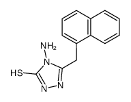 4-amino-5-(naphthalen-1-yl-methyl)-3-mercapto-1,2,4-triazole结构式