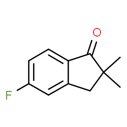 2,3-DIHYDRO-2,2-DIMETHYL-5-FLUORO-1H-INDEN-1-ONE structure