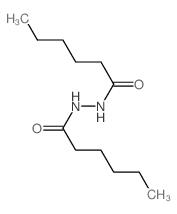 Hexanoic acid,2-(1-oxohexyl)hydrazide Structure