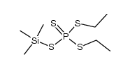 diethyl (trimethylsilyl) phosphorotetrathioate结构式