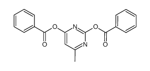 6-methyl-2,4-pyrimidine-diyl dibenzoate结构式