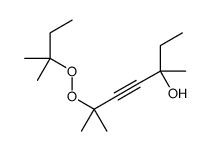3,6-dimethyl-6-(2-methylbutan-2-ylperoxy)hept-4-yn-3-ol结构式