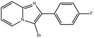 Imidazo[1,2-a]pyridine, 3-bromo-2-(4- fluorophenyl)- Structure