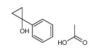 acetic acid,1-phenylcyclopropan-1-ol结构式