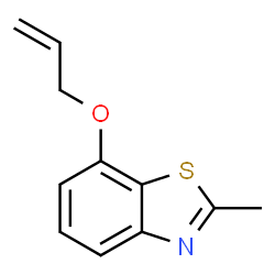 Benzothiazole, 2-methyl-7-(2-propenyloxy)- (9CI)结构式