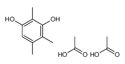 acetic acid,2,4,5-trimethylbenzene-1,3-diol结构式